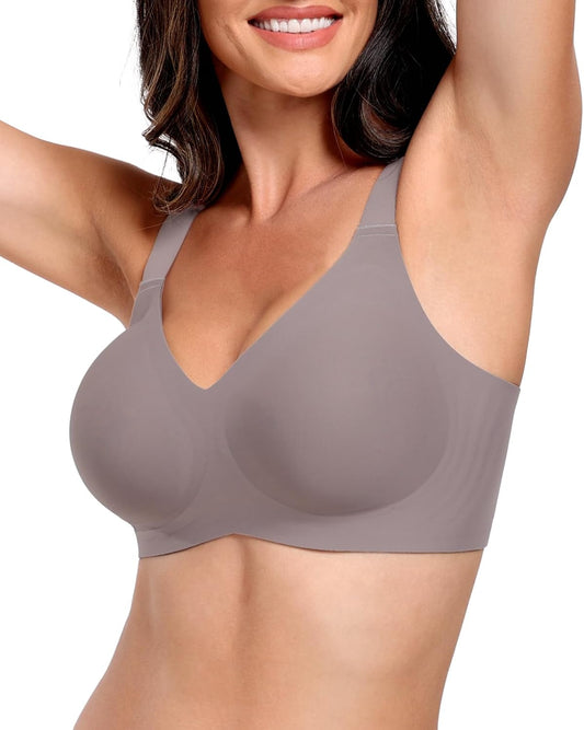 Wireless Bras for Women Full Coverage No Underwire Push Up Supportive Bra Comfortable Everyday T-Shirt Bra